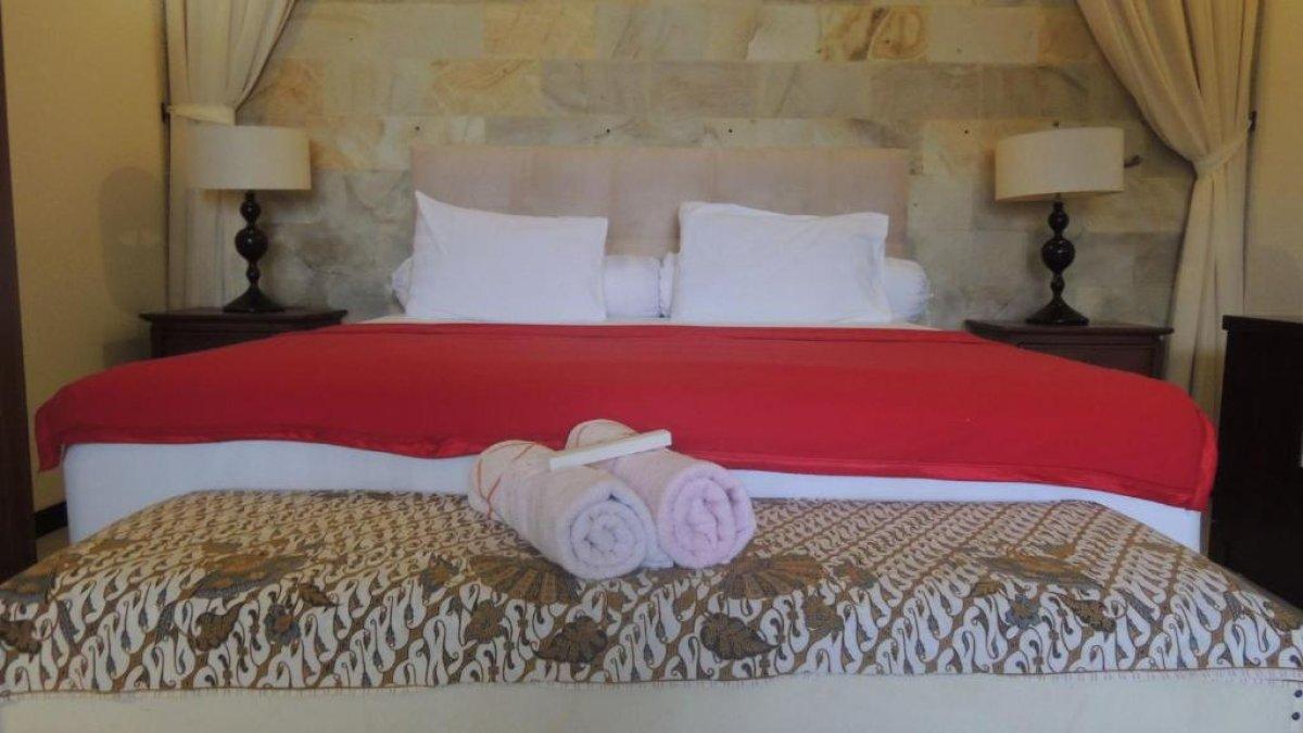 Ilustrasi tipe kamar queen bed di Oase van Java