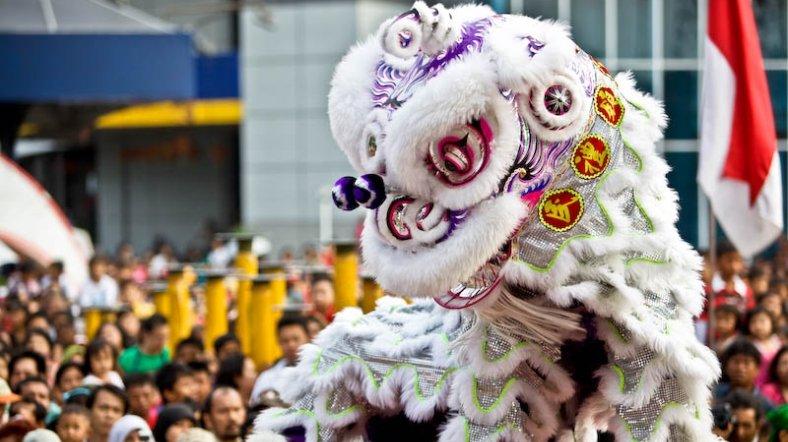 Ilustrasi barongsai.