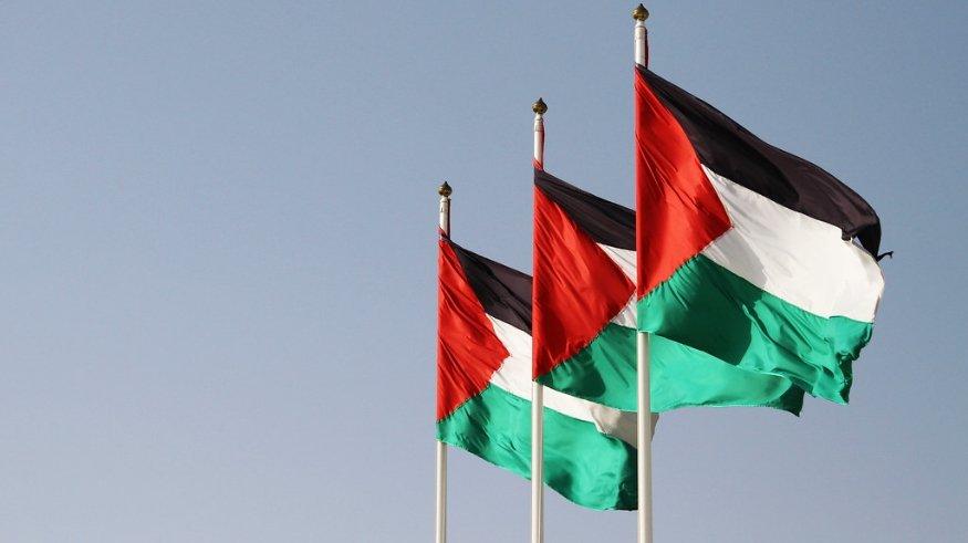 Ilustrasi bendera Palestina.