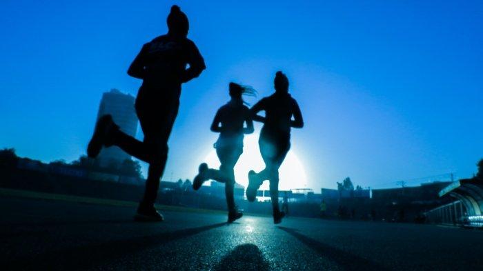 Ilustrasi berlari atau jogging.