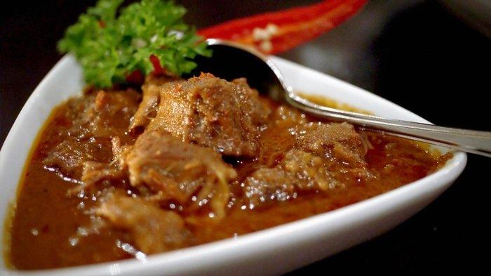 Ilustrasi rendang daging sapi 