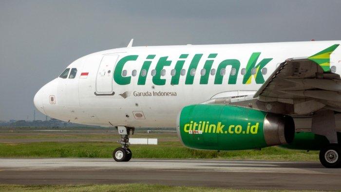 Ilustrasi pesawat Citilink rute Jakarta-Singapura