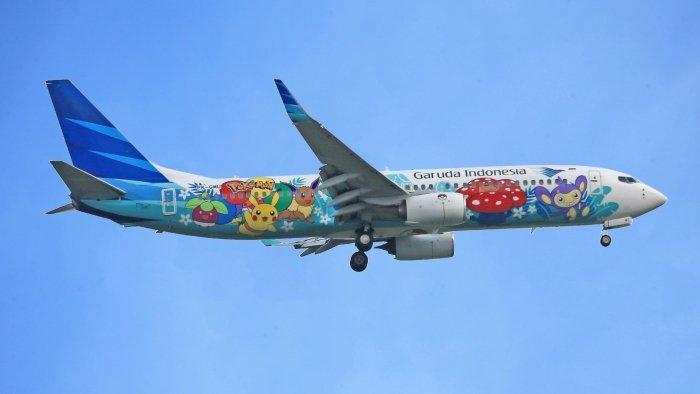 Ilustrasi pesawat Garuda Indonesia + Citilink