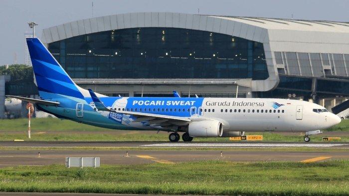 Ilustrasi pesawat Garuda Indonesia.