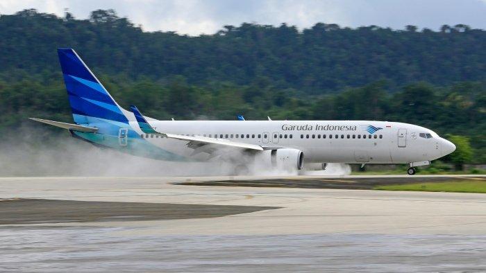 Ilustrasi pesawat Garuda Indonesia rute Jakarta-Aceh