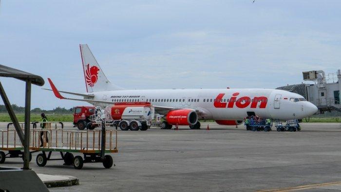 Ilustrasi pesawat Lion Air rute Jakarta-Yogyakarta.