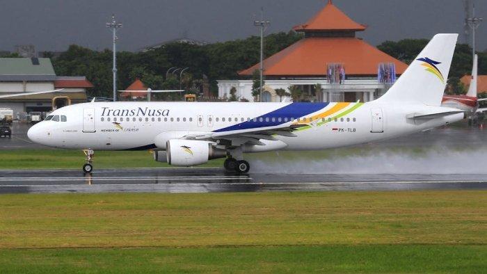 Ilustrasi pesawat TransNusa dengan rute Jakarta-Manado