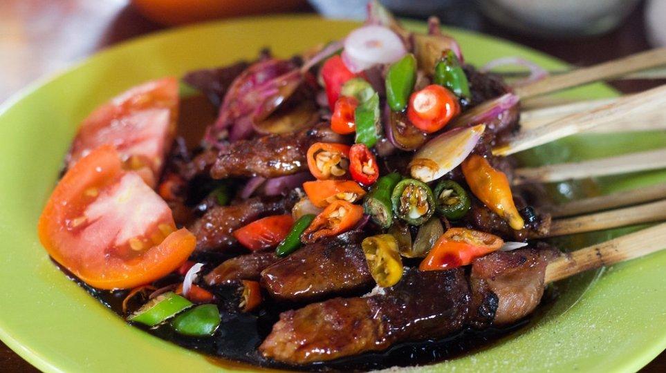 Ilustrasi sate kambing.
