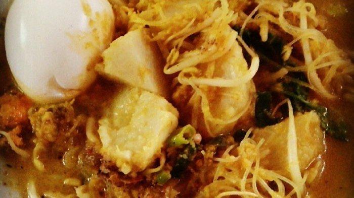 Ilustrasi sajian laksa Bogor untuk makan siang enak.