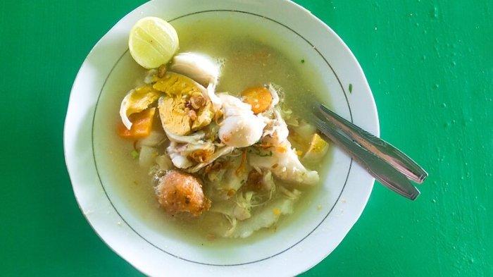 Ilustrasi soto Banjar untuk makan siang enak.