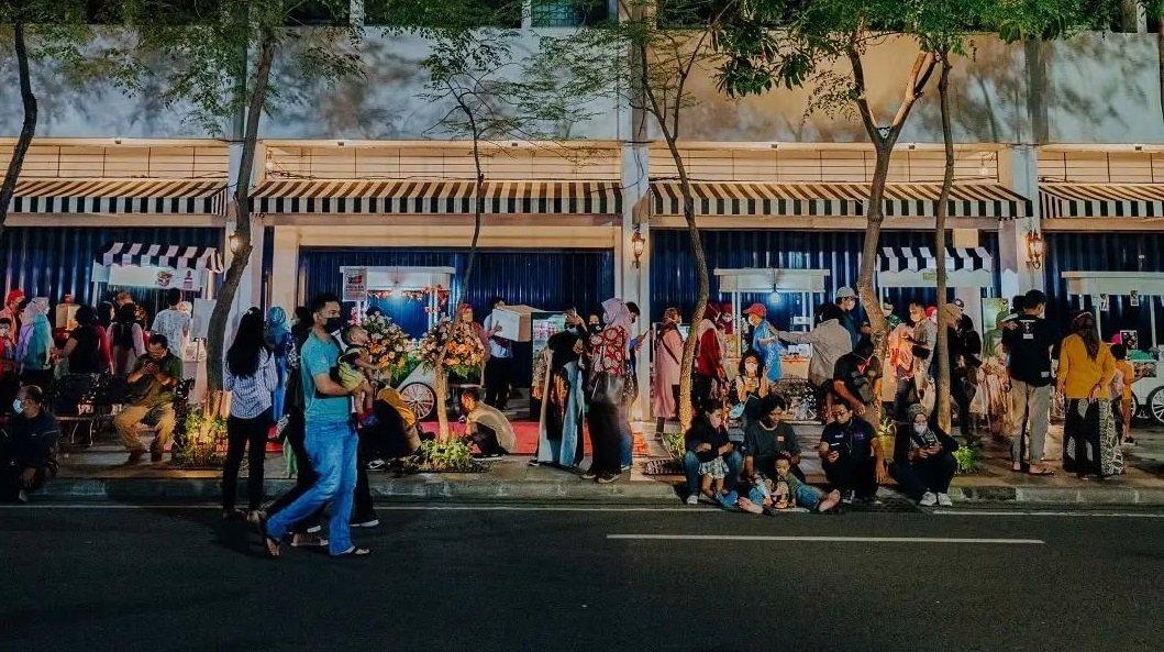 Ilustrasi suasana di Tunjungan Romansa, Surabaya, Jawa Timur