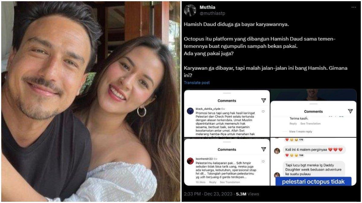 Isu Hamish Daud tak bayar gaji karyawan heboh di media sosial, curhatan Raisa soal liburan disorot, pegawai kecewa.
