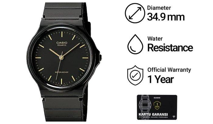Jam tangan terbaik untuk traveling, produk dari Unisex Casio General MQ-24-1E