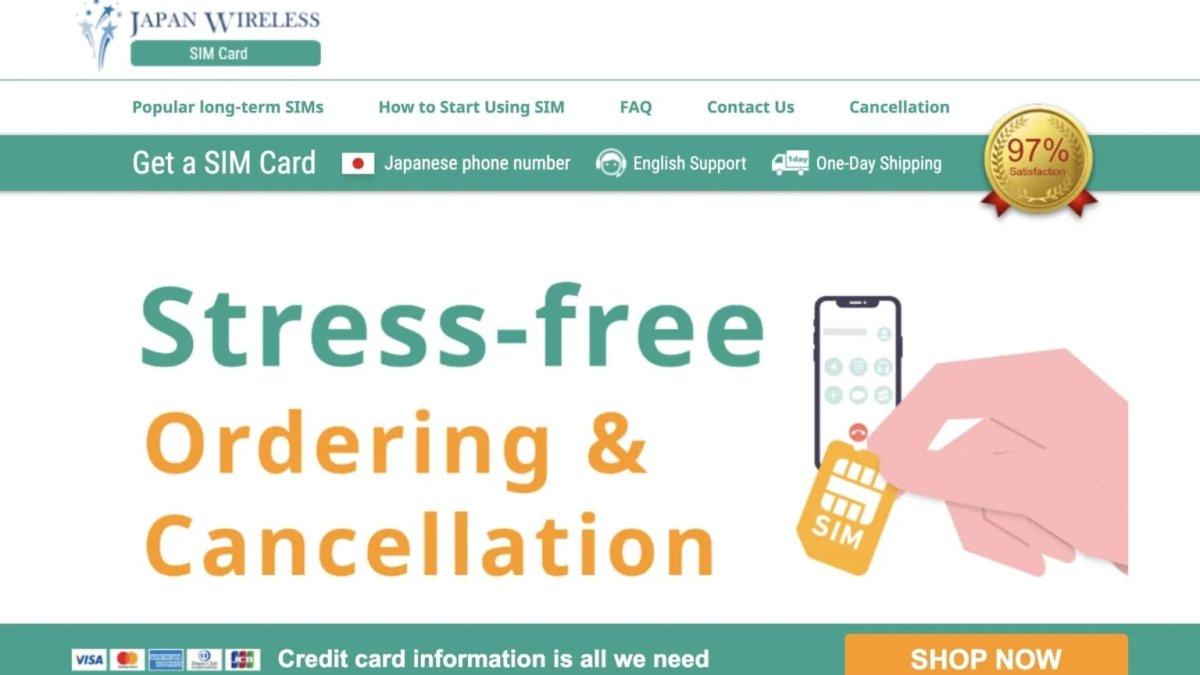 Japan Wireless, satu kartu SIM terbaik di Jepang untuk tetap terkoneksi saat liburan.