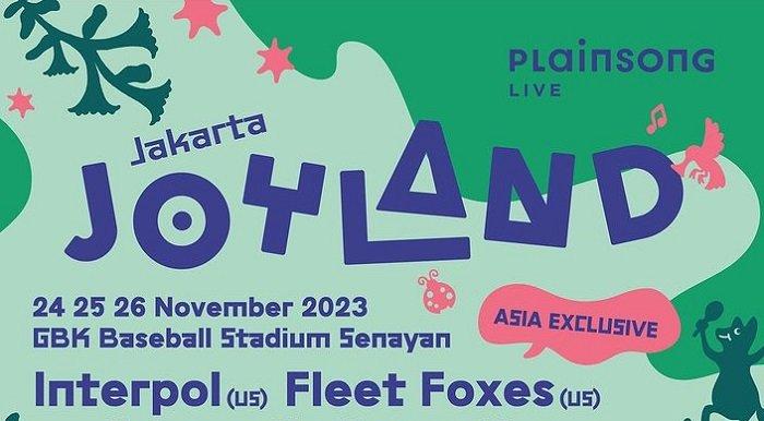 Joyland Festival bakal digelar pada 24-26 November 2023 di GBK Baseball Stadium Senayan, Jakarta.
