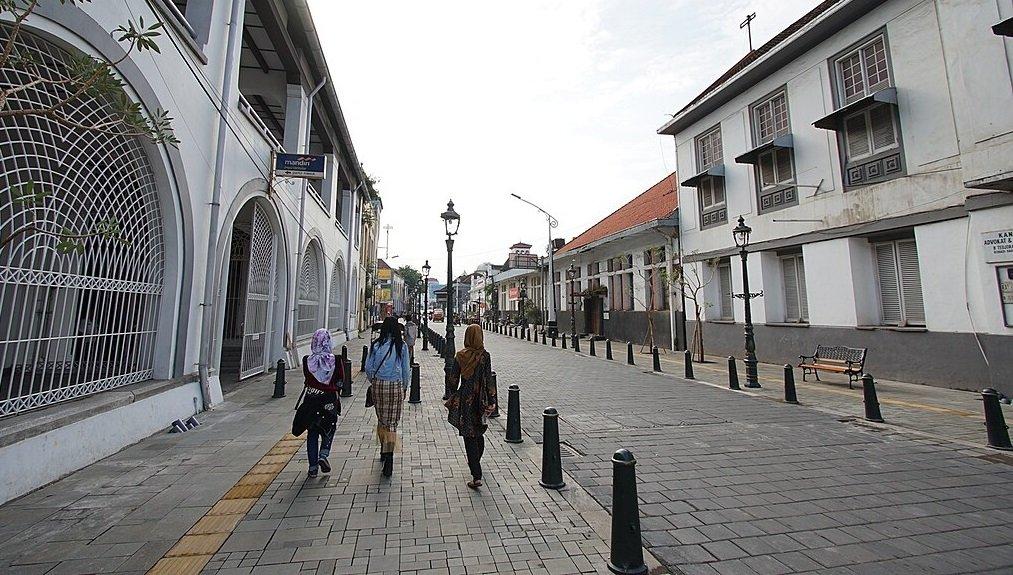 Kota Lama Semarang, satu tempat wisata dekat Stasiun Tawang Semarang, Jawa Tengah.