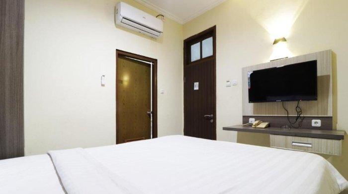 Kamar penginapan di Hotel Istana Bungur, Kemayoran, Jakarta Pusat.
