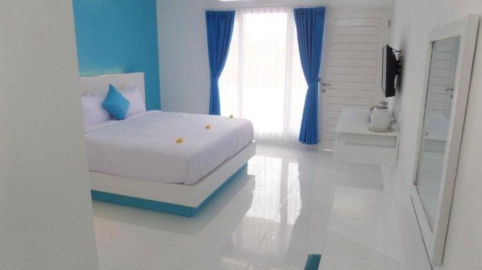 Kamar penginapan di Kubu Jimbar Uluwatu, Bali.