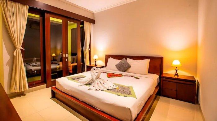 Kamar penginapan di Lili Cottage Ubud, Bali.