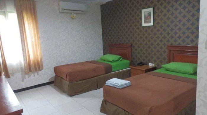 Kamar penginapan di Mahadria Hotel Banten.