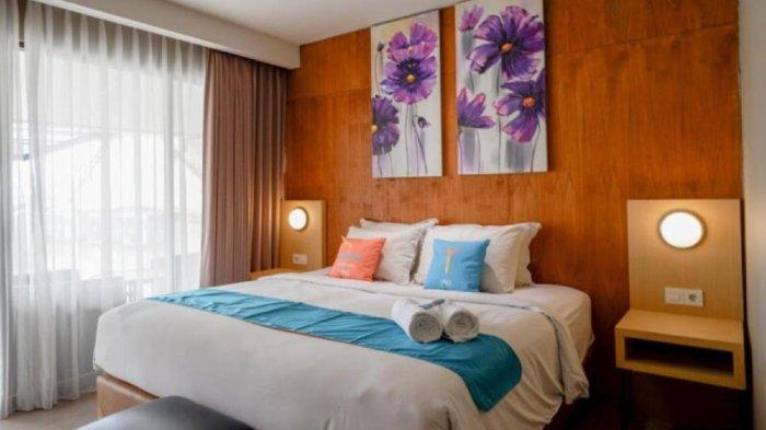 Kamar penginapan di Sans Hotel Ekkon Yogyakarta by RedDoorz Jogja.