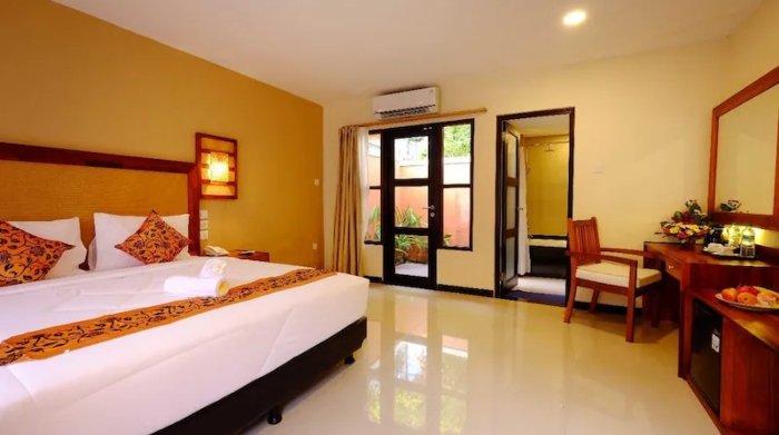 Kamar penginapan di Sari Villa Ubud, Bali.