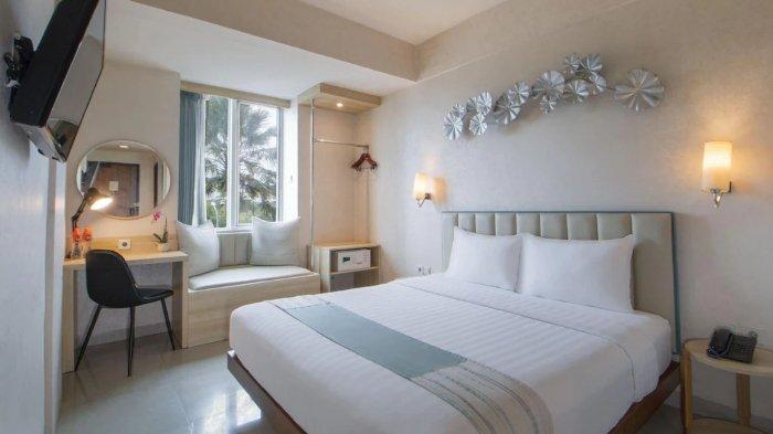 Kamar penginapan di Solaris Hotel Malang, Jawa Timur.