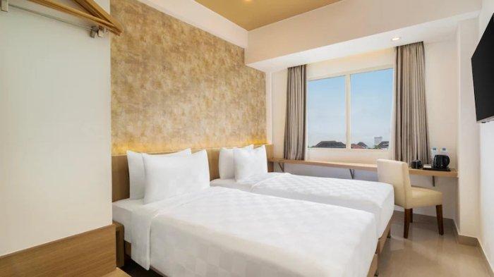 Kamar penginapan di Swiss-Belexpress Yogyakarta.
