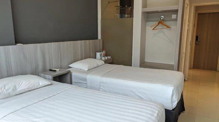 Kamar penginapan di Terra Cassa Hotel Semarang, Jawa Tengah.