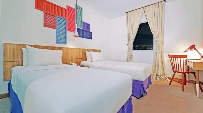 Kamar penginapan di Tjokro Style Yogyakarta.