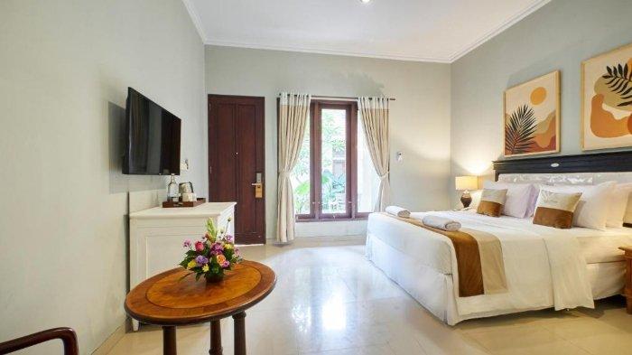 Kamar penginapan di U Tube Hotel and Spa Uluwatu, Bali.