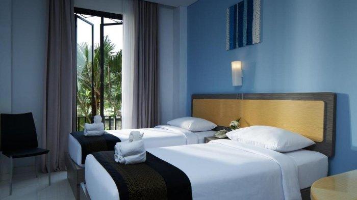 Kamar penginapan di eL Hotel Malang, Jawa Timur.