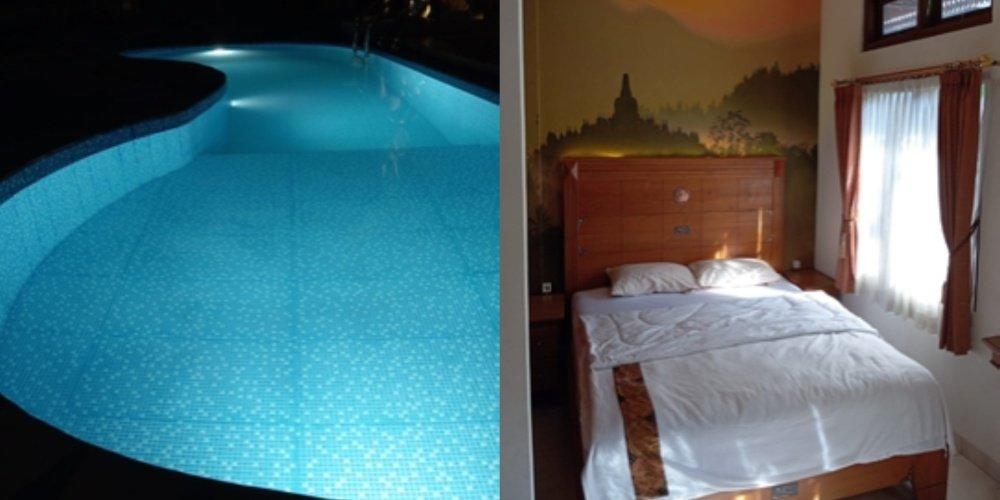 Kamulyan Heritage Yogyakarta, satu hotel murah di Jogja yang punya fasilitas kolam renang dengan tarif inap Rp 100 ribuan.