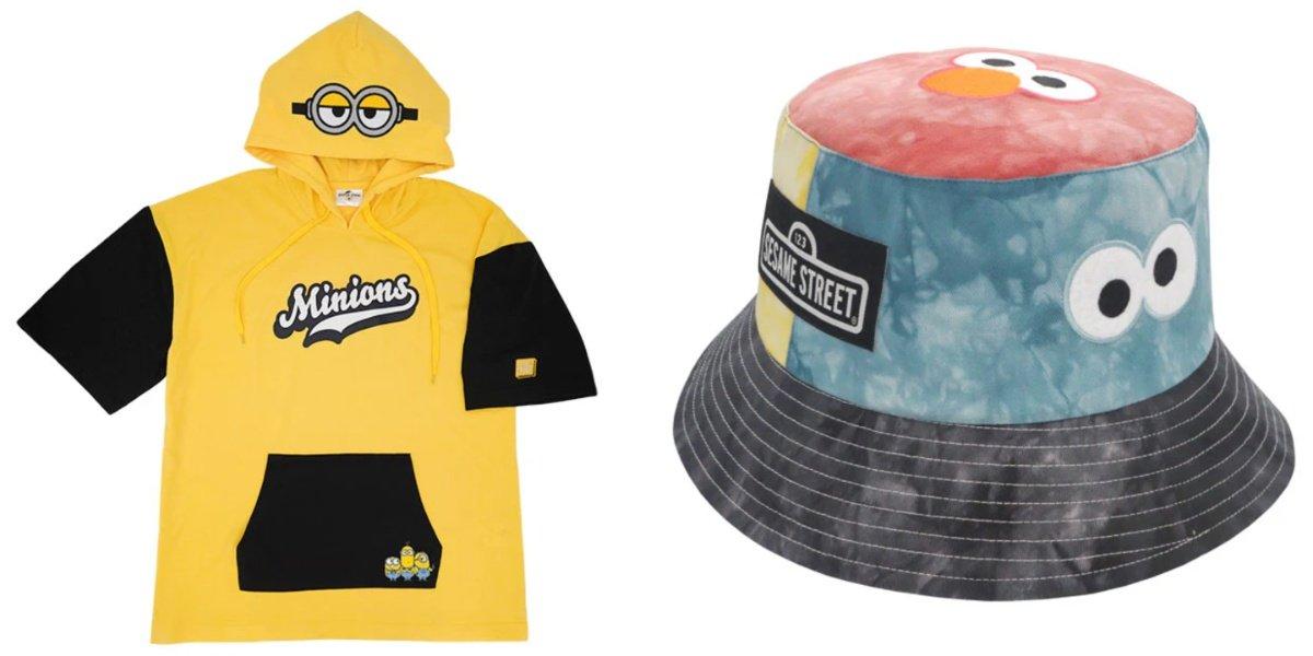 Kaos dan topi karakter, satu barang yang bisa kamu beli saat liburan ke Universal Studio Japan.