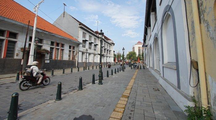 Kawasan wisata Kota Tua Semarang, Jawa Tengah yang bisa dikunjungi gratis.