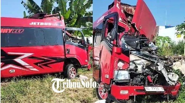 Kecelakaan maut Isuzu Elf menabrak truk tronton di KM 498+800 Jalan Tol Solo-Ngawi, Sabtu (13/7/2024) dini hari. - Kecelakaan Elf dengan sebuah truk di Jalan Tol Boyolali menewaskan 6 orang, 5 di antaranya masih satu keluarga.