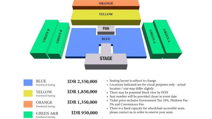 Layout konser Best of Fujii Kaze 2020-2024 ASIA TOUR