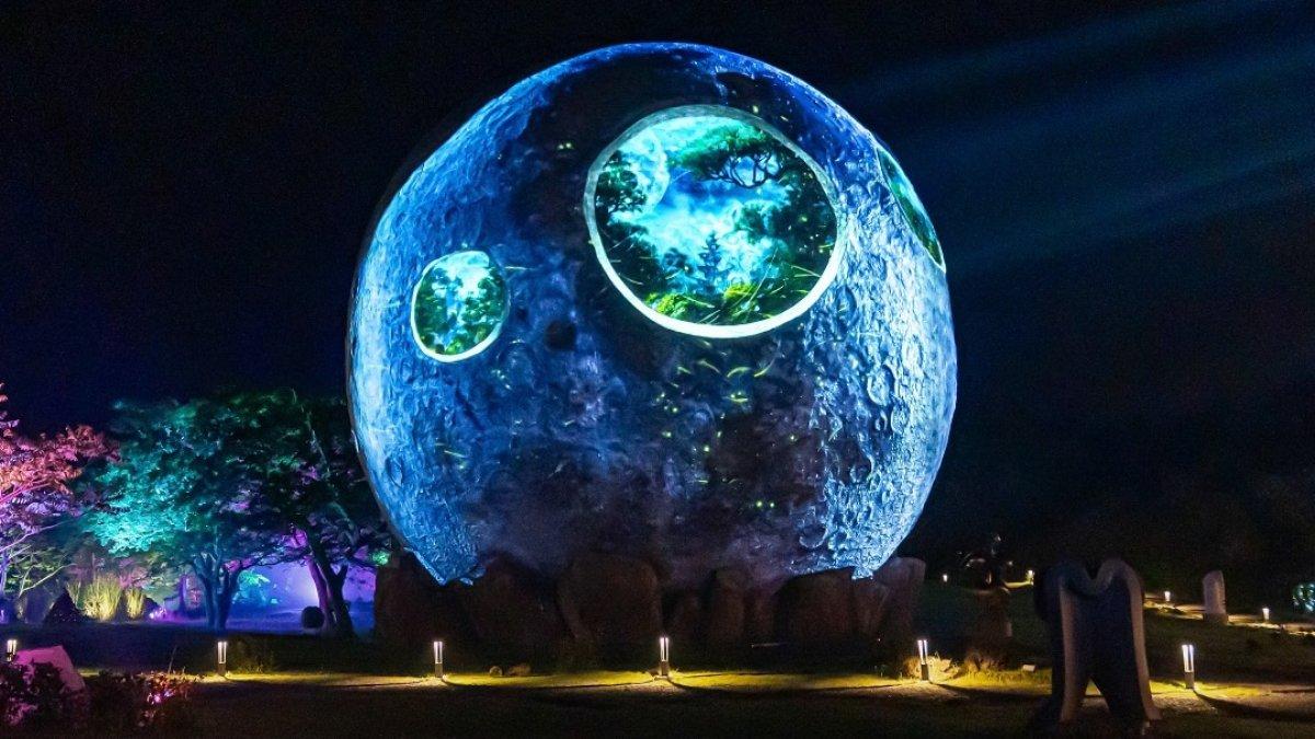 Lunafall, satu tempat wisata di Jeju, Korea Selatan.