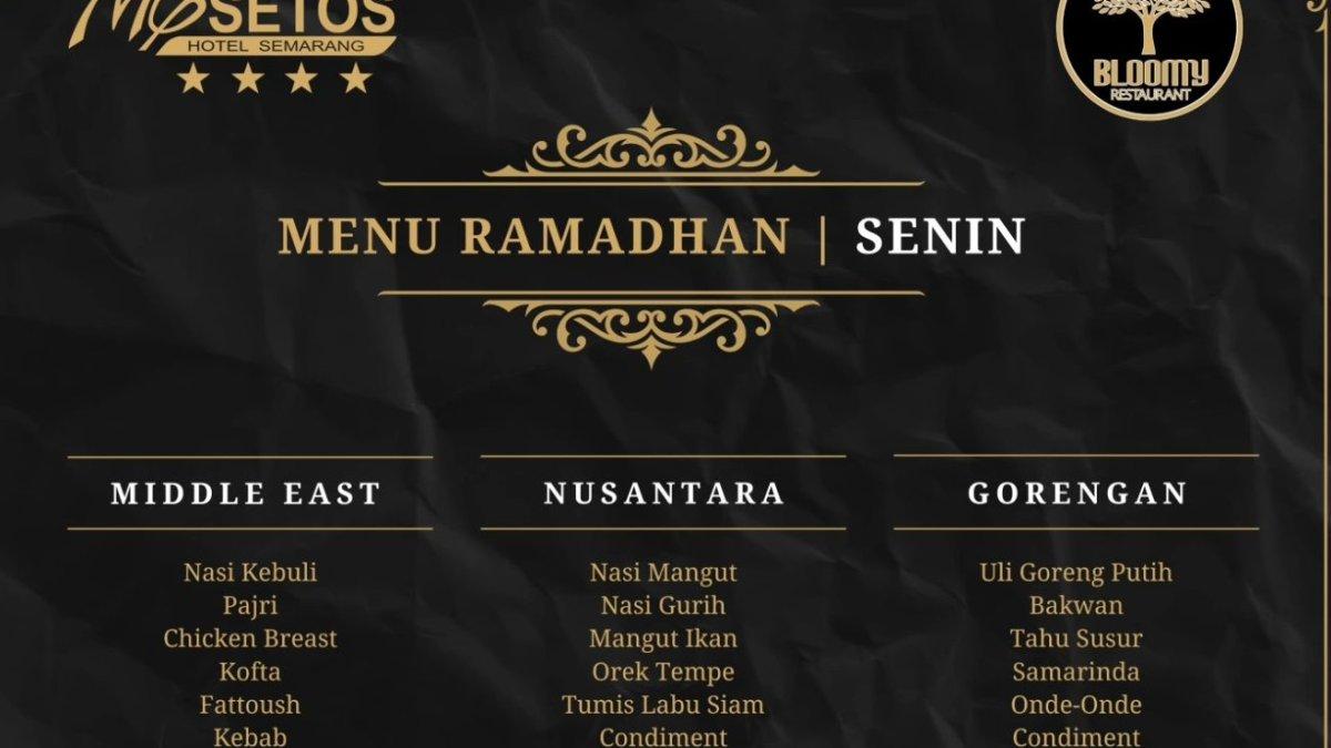 MG Setos Hotel, satu hotel di Semarang Jawa Tengah yang menawarkan paket bukber all you can eat Ramadan.