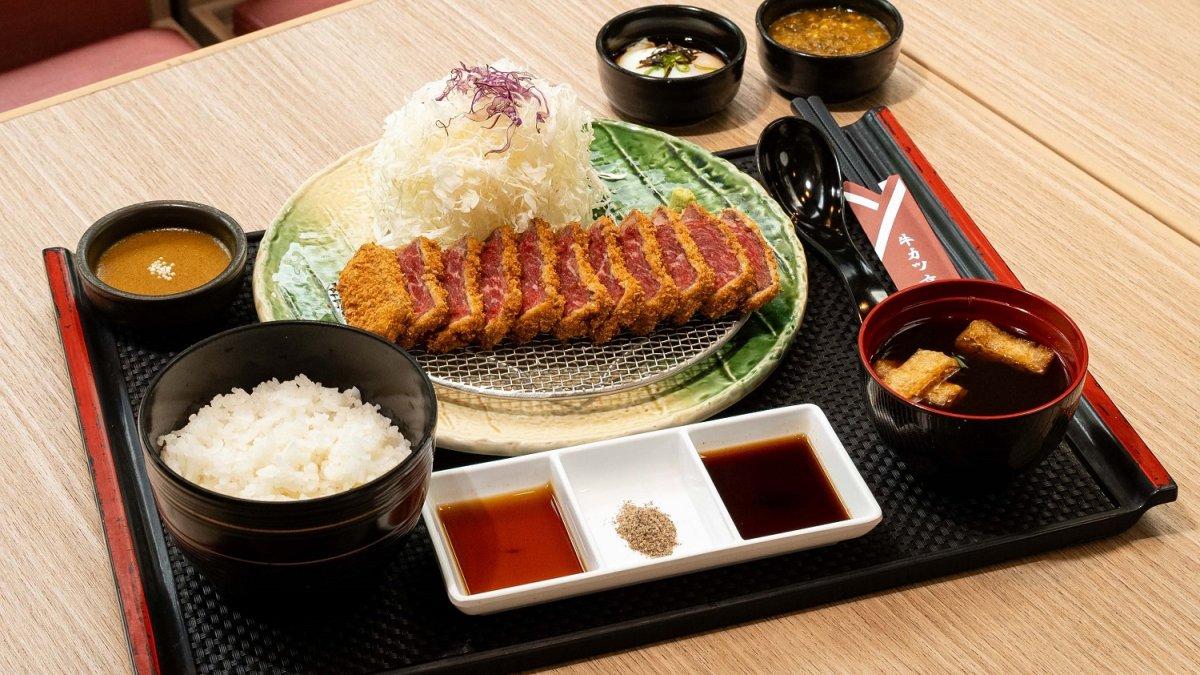 Menu Gyukatsu Kyoto Katsugyu di cabang baru Aeon Mall BSD City