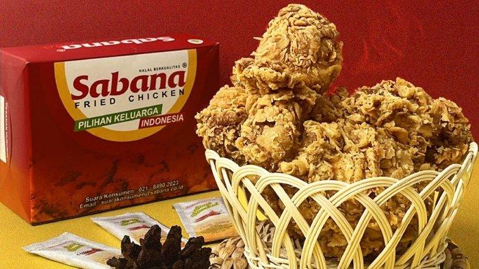 Menu makanan dan minuman di Sabana Fried Chicken, restoran cepat saji asli Indonesia.