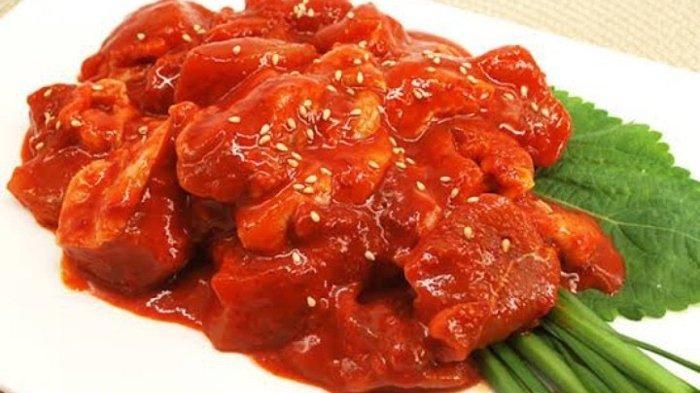 Menu makanan di Moon of Seoul Banjarmasin.
