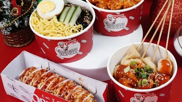 Menu makanan di Oppa Tokpokki Bjm Banjarmasin.