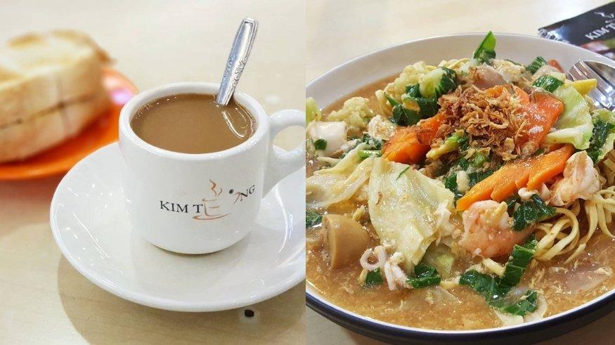 Menu sarapan di Kedai Kopi Kimteng.