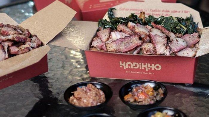 Menu sei sapi di Kadikho Sei Sapi Jakarta untuk makan siang enak.