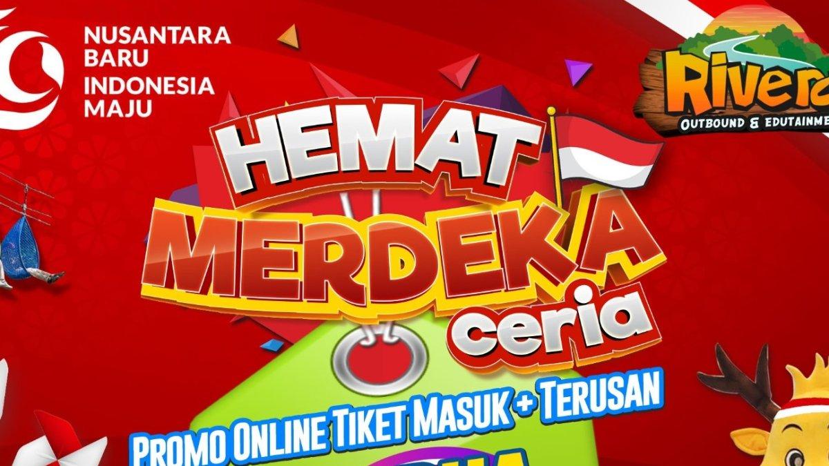 Merdeka Ceria Berdua, satu promo harga tiket masuk Rivera Bogor spesial Agustus 2024.