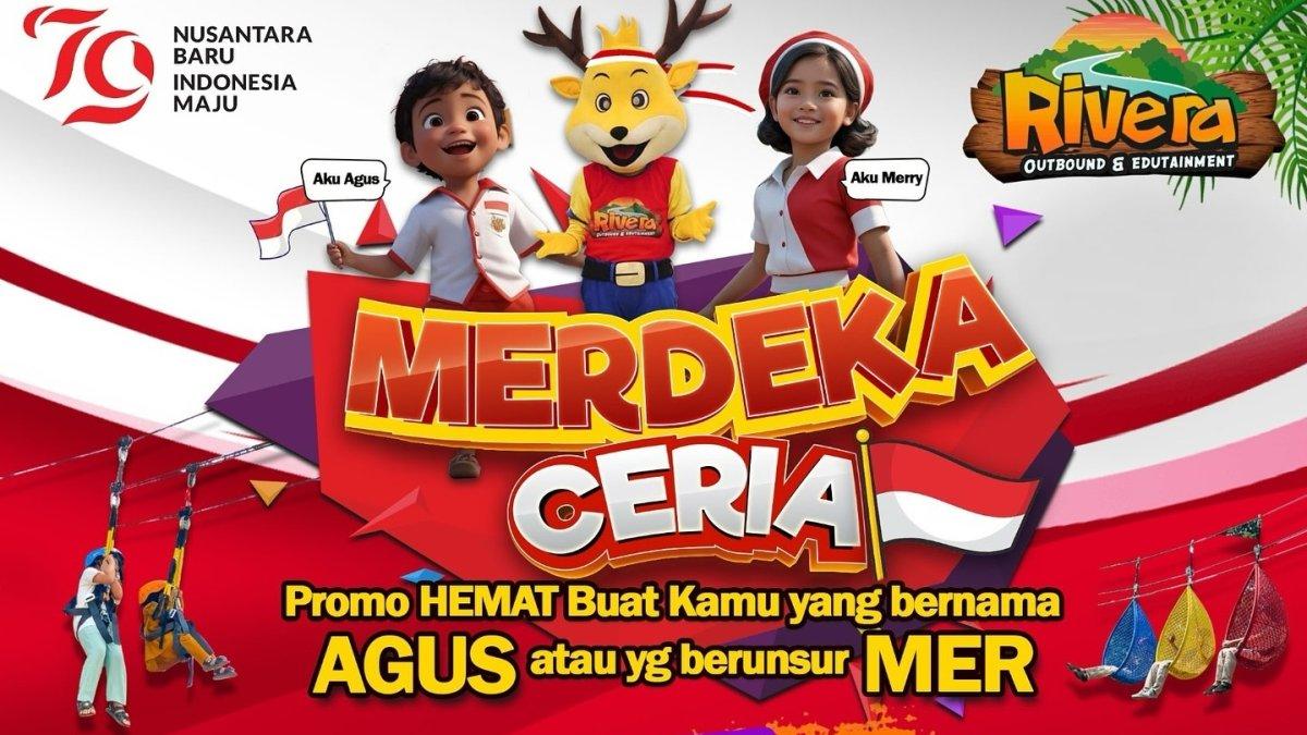Merdeka Ceria, satu  promo harga tiket masuk Rivera Bogor spesial Agustus 2024.