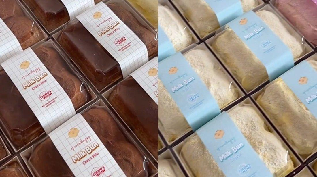 Milk bun Chubby Bakery.