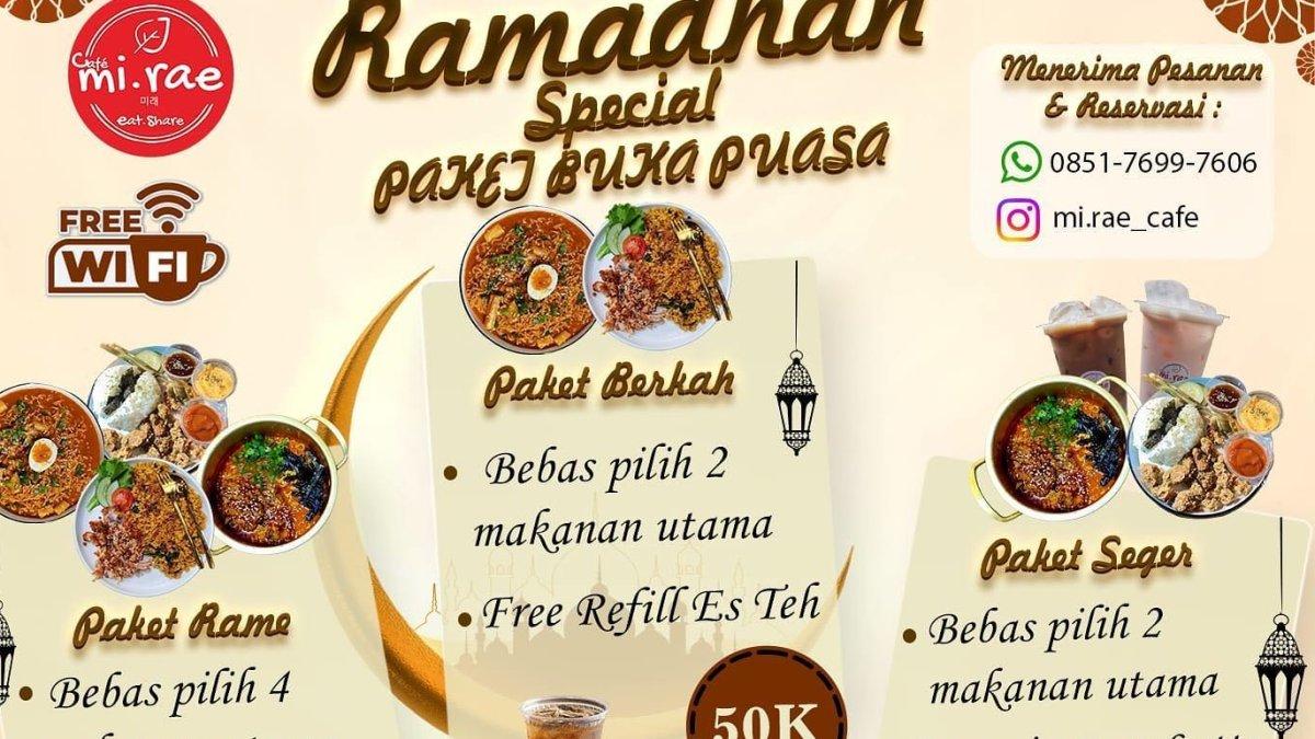 Mirae Chicken & Ramyeon, satu resto di Jogja yang menawarkan paket bukber Ramadan 2024.