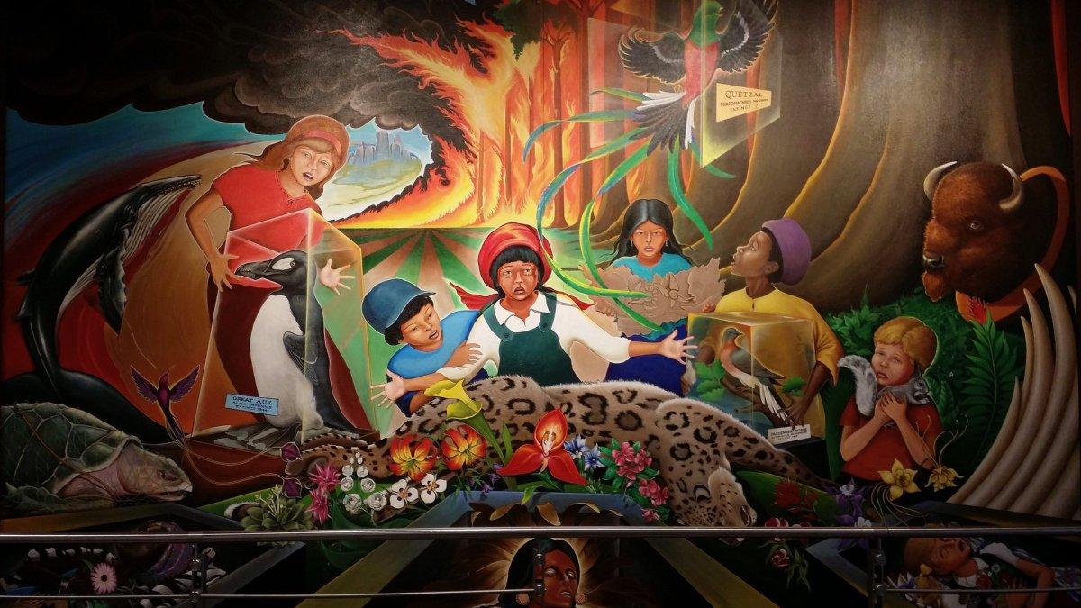 Mural yang bisa kamu temukan di Bandara Denver Colorado